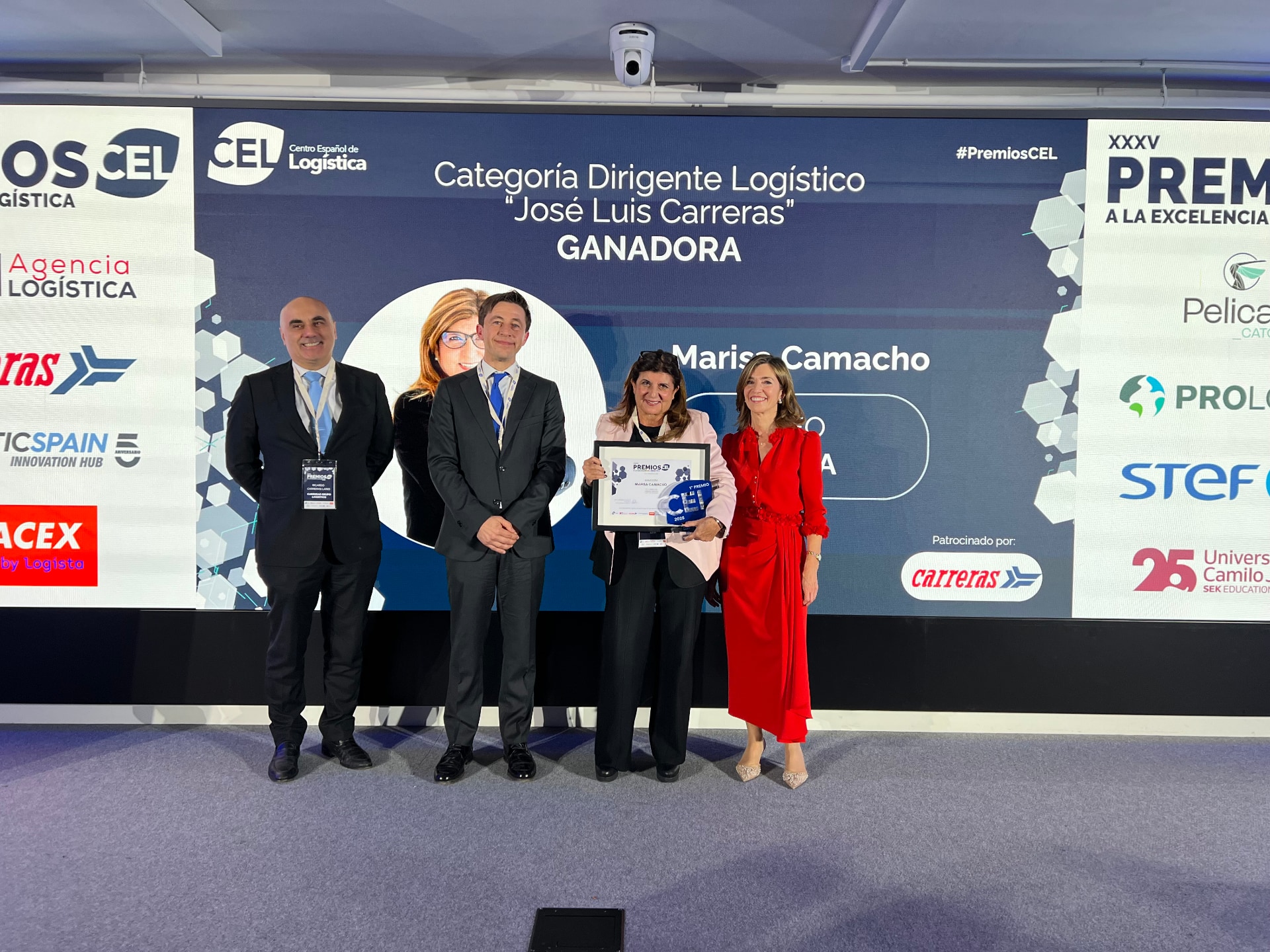 Marisa Camacho Premio CEL Dirigente Logístico